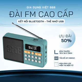 ĐÀI FM CAO CẤP NONTAUS - Máy nghe nhạc Bluetooth, Thẻ Nhớ, USB, Cổng cắm tai nghe - Âm Thanh To Sống Động