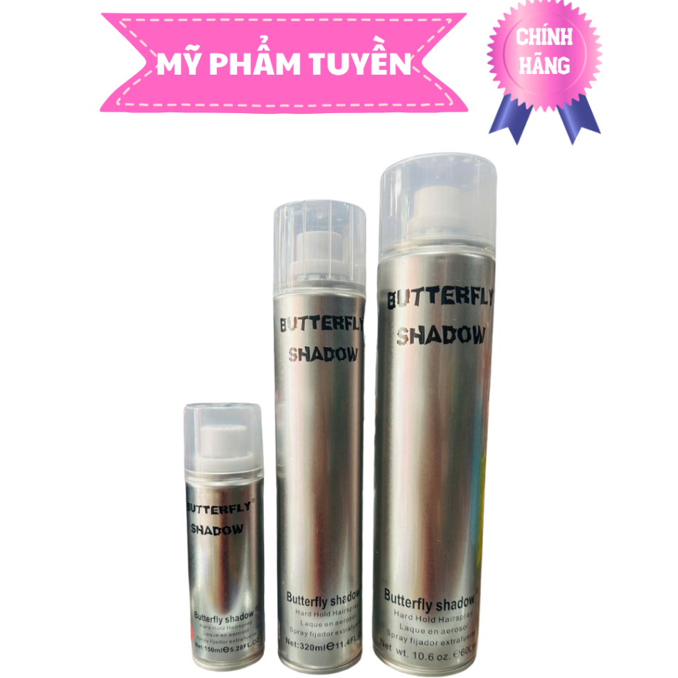 ( HÀNG LOẠI 1) Gôm bạc BUTTERFLY SHADOW giữ nếp tóc