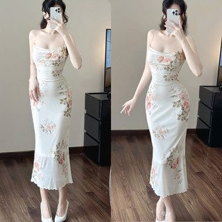 (HÀNG SẴN) Đầm body thun lưới đuôi cá