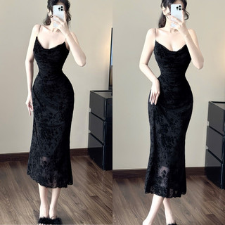 (HÀNG SẴN) Đầm body thun lưới đuôi cá