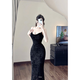 (HÀNG SẴN) Đầm body thun lưới đuôi cá