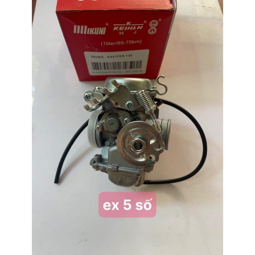 Bộ Chế Hòa Khí (Bình Xăng Con) Exciter 135 4 Số, 5 Số Hàng Woang Cao Cấp – Bình Xăng Con Ex 135 Chạy