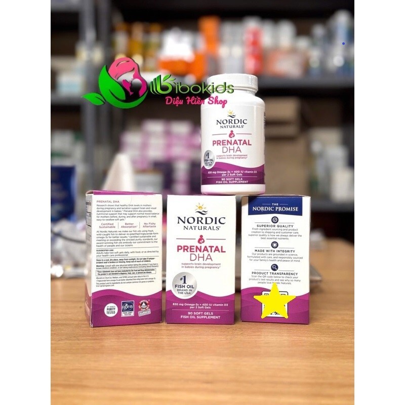 DHA Nordic cho mẹ bầu _ Dha Nordic Prenatal, hàng nội địa Mỹ
