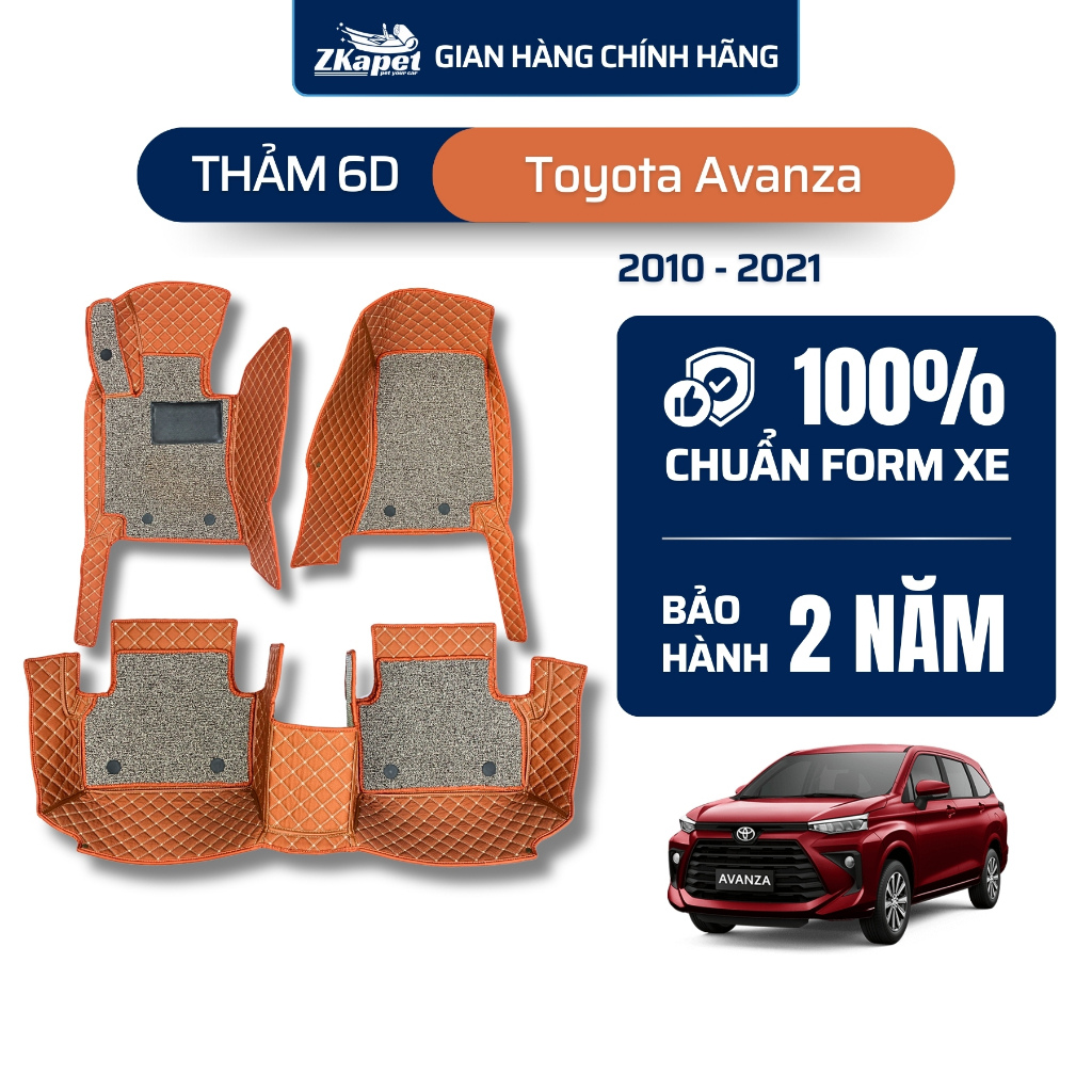 Thảm lót sàn ô tô 6D Toyota Avanza