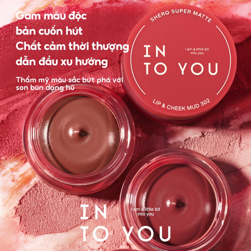 Son Hũ INTO YOU Mịn Chất Son Lì Không Làm Khô Môi Dễ Tán Tặng Kèm Cọ Tán Dùng Cho Môi Và Má PD01 | BigBuy360 - bigbuy360.vn
