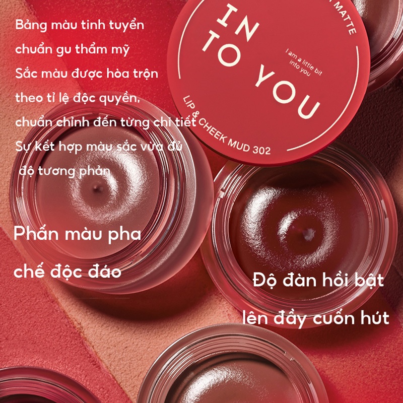 Son Hũ INTO YOU Mịn Chất Son Lì Không Làm Khô Môi Dễ Tán Tặng Kèm Cọ Tán Dùng Cho Môi Và Má PD01 | BigBuy360 - bigbuy360.vn