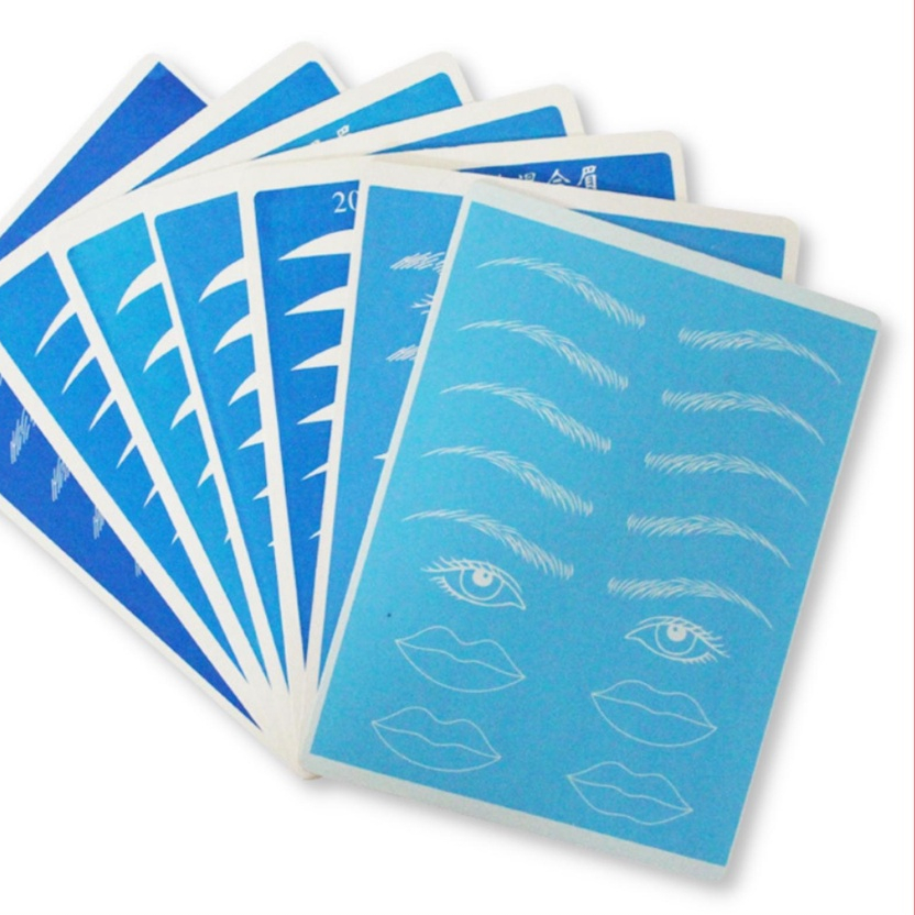 Da Giả Phun Xăm A5 Xanh, Tập Điêu Khắc Chân Mày