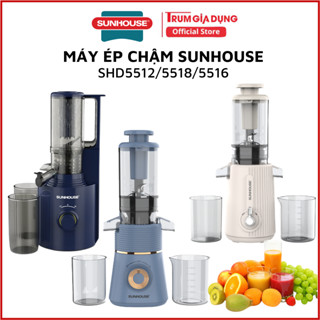 Máy ép hoa quả, máy ép chậm SUNHOUSE SHD5512, ép kiệt bã mọi loại rau củ, giữ trọn hương vị tự nhiên