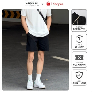  Quần Short Kaki Nam TRÊN GỐI GUSSET Mã STG Thiết Kế Cạp Chun Co Giãn Thoải Mái Vận Động 
