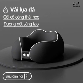 Gối chữ U kê cổ 888GD cao cấp chống mỏi cổ ruột cao su non cho dân văn phòng đi du lịch ô tô máy bay