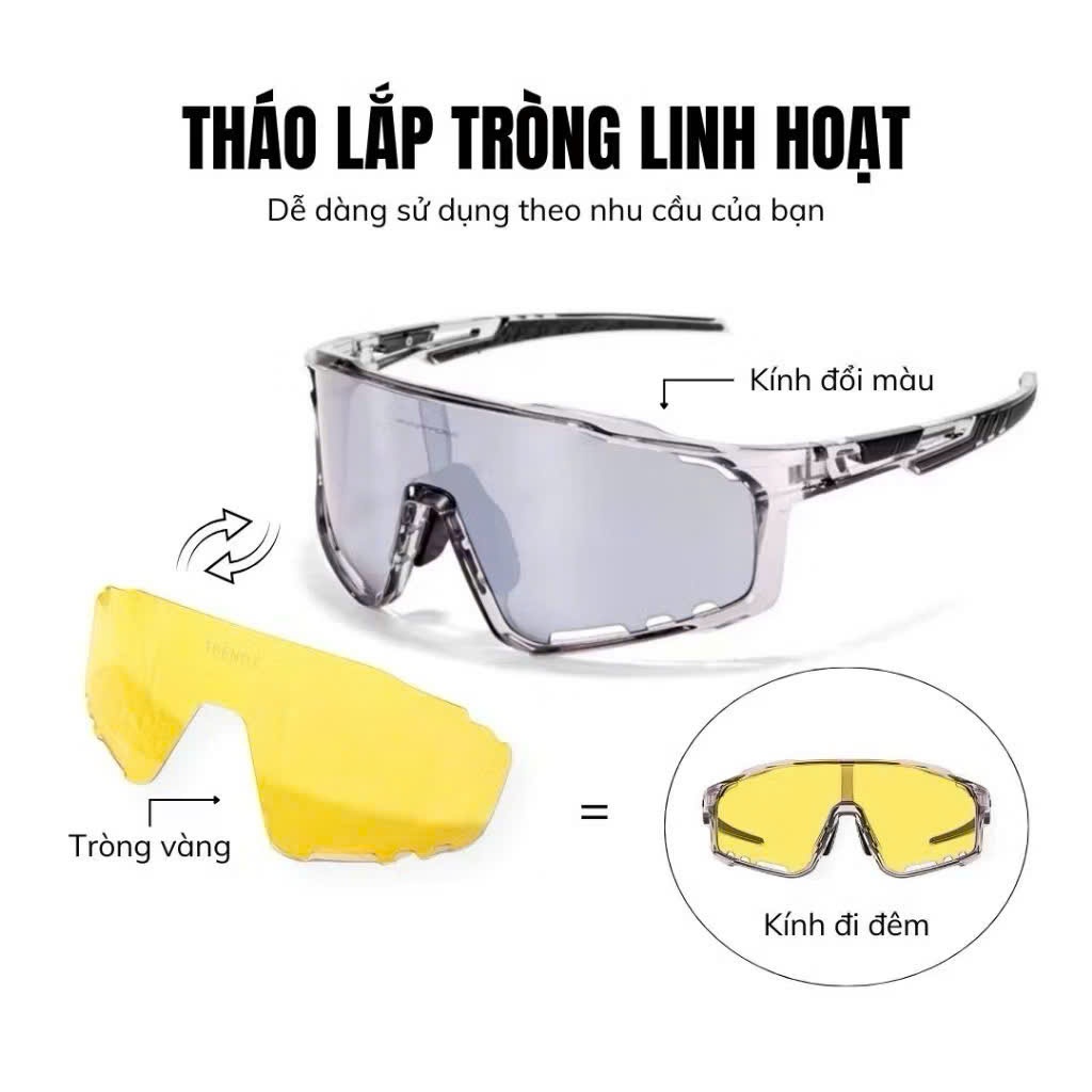 MẮT KÍNH FORM DÁNG TRÒN NAM NỮ ĐEO ÔM MẶT CHỐNG BỤI ĐI NGÀY VÀ ĐÊM