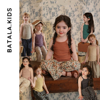Áo BA LỖ YẾM  thun gân cho bé Batala kids, ÁO yếm hai dây cho bé gái nhiều màu chất liệu thun siêu co giãn hè 2025