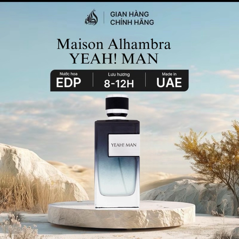 [ Tặng 1 Lăn Mini] Nước hoa Nam Yeah Man Perfume  Eau de Parfum 100ml Fullseal Cam Kết Chính Hãng