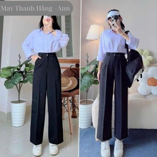 (Sỉ Kèm Quà)QuầN ỐNg RộNg Giấu Bụng (BigSize) Lưng Cao ĐiệU, QuầN Tây VảI ỐNg RộNg Nữ Suông Dài, HọC Sinh, Làm Công Sở