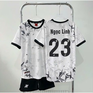  Áo Đá Bóng Đồ Đá Banh. Bộ Bóng Đá Không Lôgô Màu Trắng Xám Sọc Vải Mè  Thun Thái Có In Tên Số 