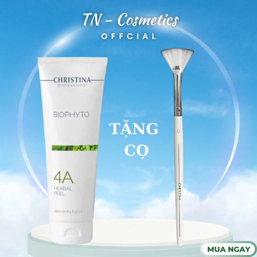 CHÍNH HÃNG - Mask tảo Christina 4A Herbal Peel - Dạng tẩy da chết sạch sâu peel da loại bỏ mụn cám đ