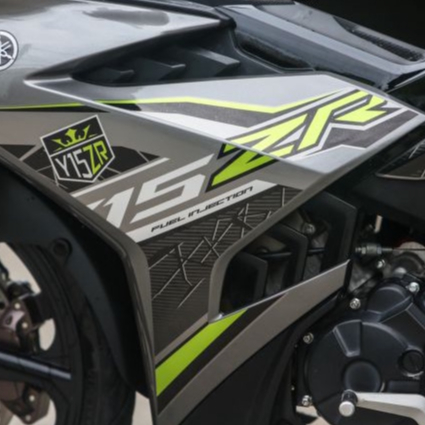 Tem rời Y15ZR xanh lá cho Exciter 150 xám đen - tem cao cấp không bay màu