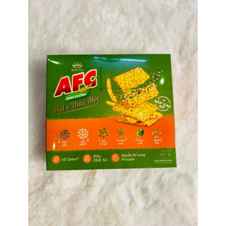 Bánh Afc hạt & Thảo Mộc hộp 261.7g Kinh Đô( tốt cho ăn chay và kiêng)