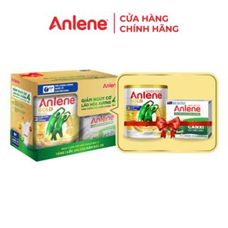[Tặng 4 hộp sữa đậm đặc 4x125ml ] Bộ quà tặng Anlene Gold 800g
