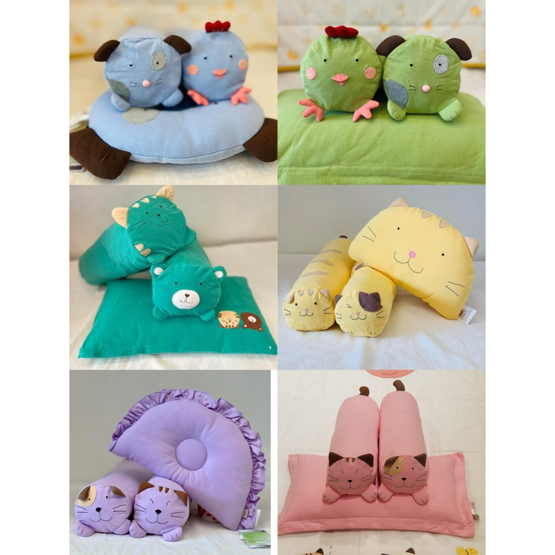 Set gối sơ sinh 3 món Hikosen Cara