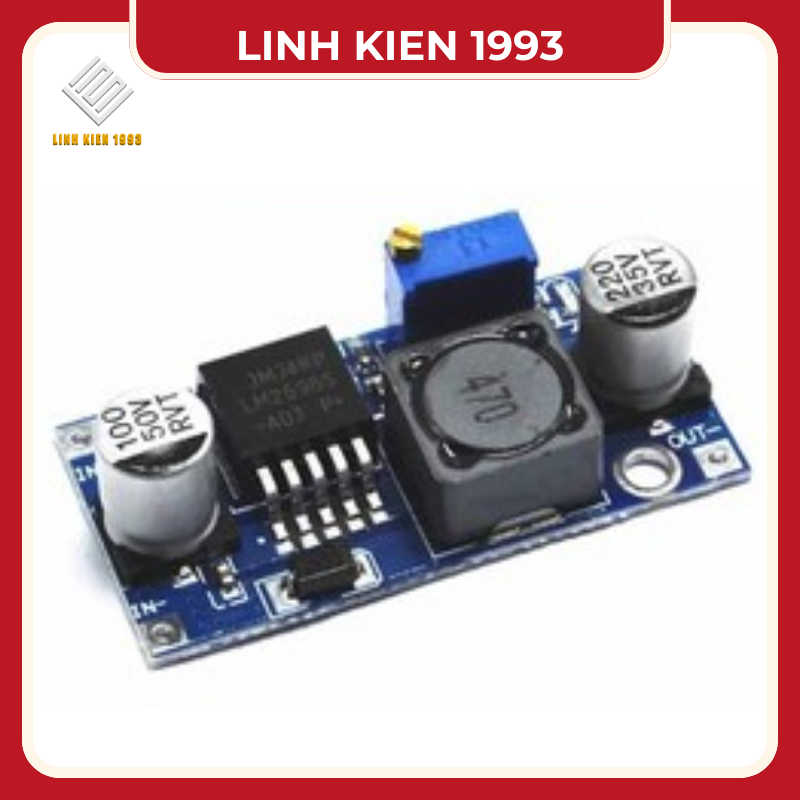 Mạch nguồn giảm áp LM2596S 3A màu xanh