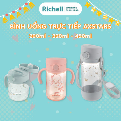 Bình uống Trực tiếp RICHELL Nhật AXSTARS 450ml | Baby