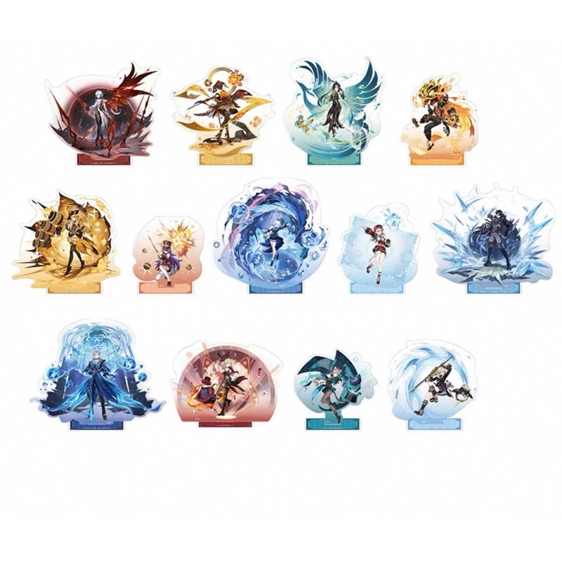 [order] mô hình standee acrylic hình banner chính hãng genshin IMPACT official mihoyo furina arlecch