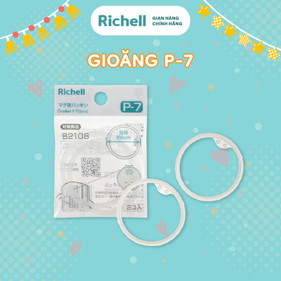(kiểm tra kỹ trước khi đặt) Gioăng mã số P-7 chống rò rỉ nước RICHELL Nhật AXSTARS - 2 cái | Baby
