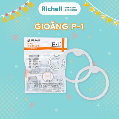 (kiểm tra kỹ trước khi đặt) Gioăng mã số P-1 chống rò rỉ nước RICHELL Nhật -2 cái | Baby