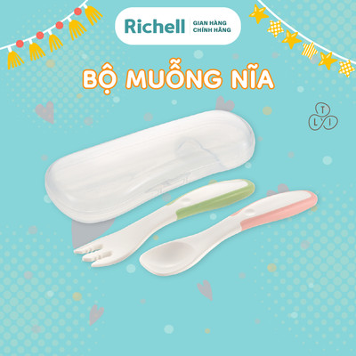 Bộ muỗng và nĩa RICHELL Nhật TLI bước 3 | Baby