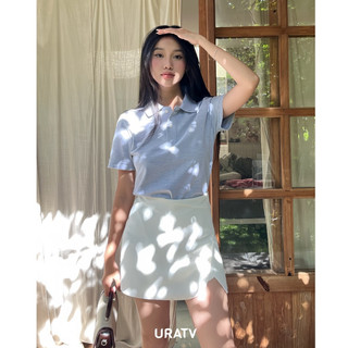 Quần váy nữ ngắn basic vạt đắp URATV
