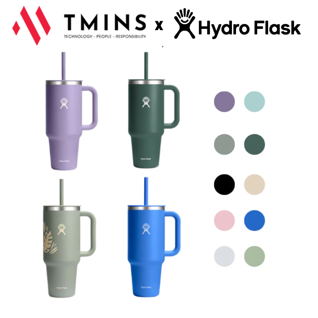 Ly giữ nhiệt Hydro Flask 40oz Around Travel Tumbler có ống hút, hàng chính hãng, giữ nhiệt - Hàng ch