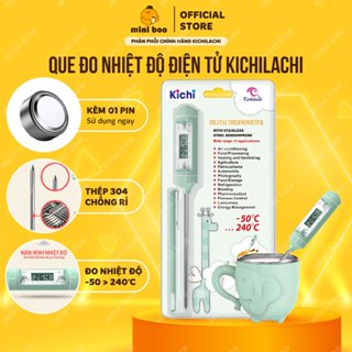 (Kèm pin)Que Đo Nhiệt Độ Sữa,Đo Nhiệt Độ Nước,Nhiệt Kế Điện Tử Kichilachi (từ -50 tới 240 độ)MINIBOO
