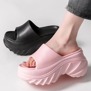 Dép Nữ Quai Ngang Độn Đế Thể Thao D32 Mẫu Mới Hót Trends Năm Nay