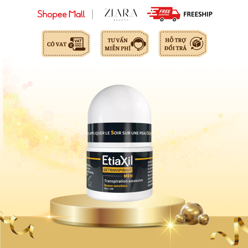 Lăn Khử Mùi Mồ Hôi Dành Cho Nam Giới Etiaxil Men 15ml