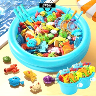 Đồ Chơi Câu Cá 42 Chi Tiết Size Lớn Kèm Phao - Bộ Câu Cá Có Nam Châm, Xô, Vợt Cho Bé Vui Chơi Bfun