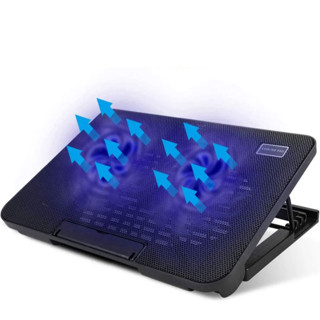 Đế Tản Nhiệt Laptop N99 COOLING PAD cho laptop từ 17 inch trở xuống- Loại Cao Cấp, 1 Fan/ 2 Fan , Đế Nâng 45 Độ
