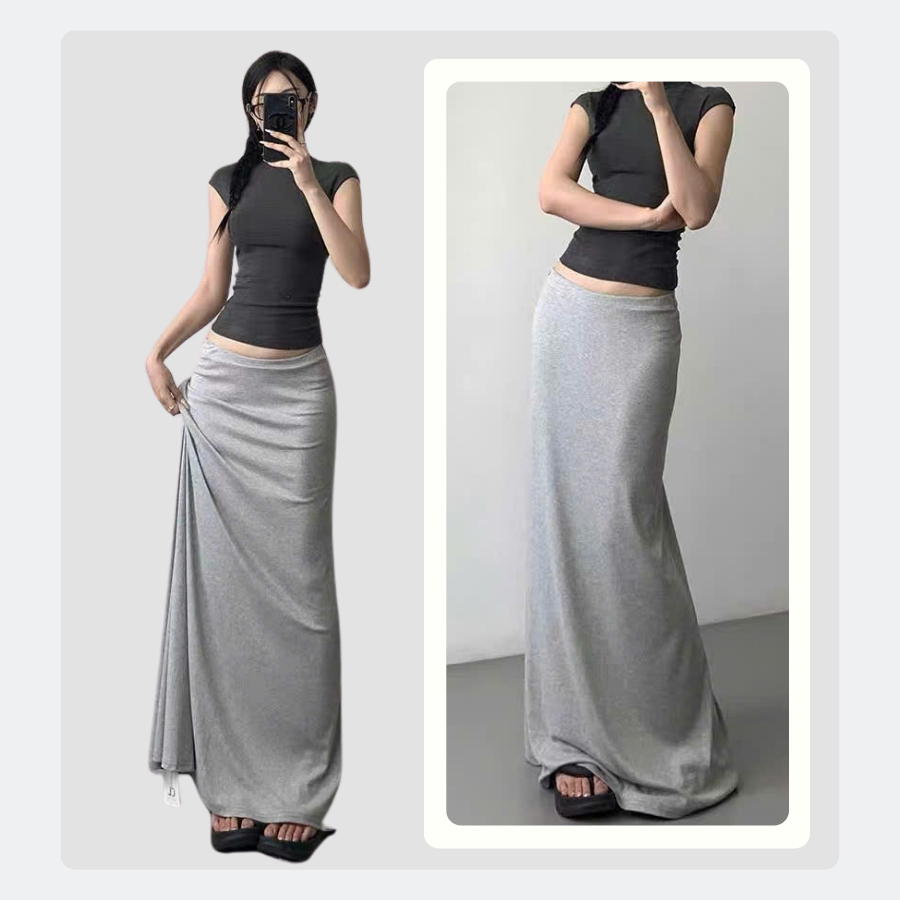 [BST TẾT 2026] Chân váy dài chữ A Luna , chân váy len lông thỏ suông dài dáng xòe xếp ly, mềm mịn mặc thu đông tết V85 | BigBuy360 - bigbuy360.vn