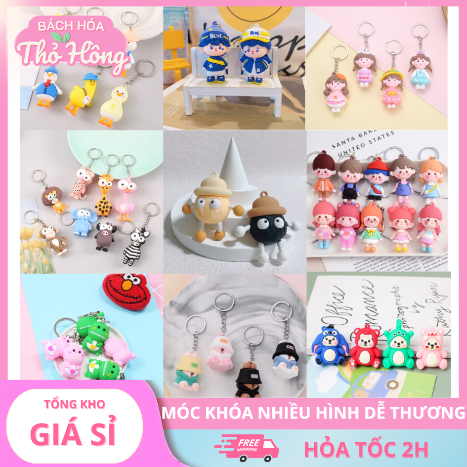 🔑 COMBO 3 MÓC KHÓA HOẠT HÌNH – HƠN 80 MẪU SIÊU DỄ THƯƠNG 🎀