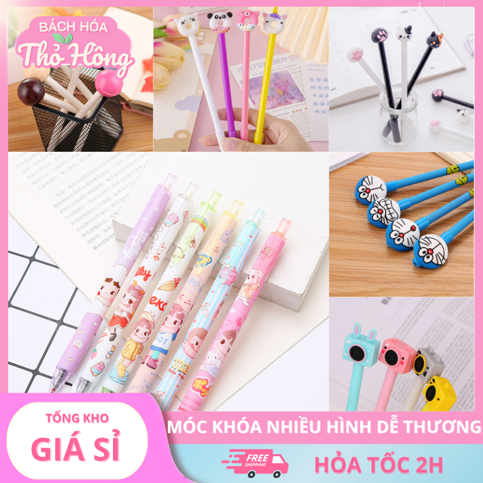 🖊️ COMBO 3 BÚT NƯỚC MỰC ĐEN – NHIỀU HÌNH DỄ THƯƠNG 🎀 Đầu Bút Hoạt Hình Ngộ Nghĩnh, Ngòi Viết Mượt