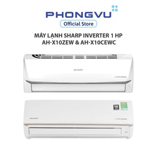 [Shopee Lắp Đặt 0Đ HN HCM] Máy lạnh Sharp Inverter 1 HP AH-X10ZEW & AH-X10CEWC - Tiết kiệm điện, Lạnh nhanh, Phòng ≤15m²