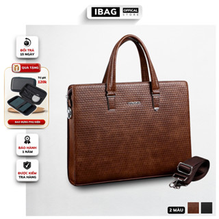 Cặp da công sở Cặp văn phòng Cao Cấp Gorchis Chất liệu Da PU cực bền Túi xách da công sở túi đựng laptop 14 inh- IBAG