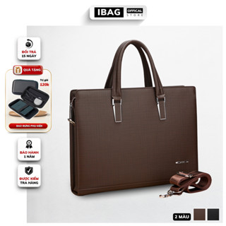 Cặp da công sở Cặp văn phòng Cao Cấp Gorchis Chất liệu Da PU cực bền Túi xách da công sở túi đựng laptop 14 inh- IBAG 