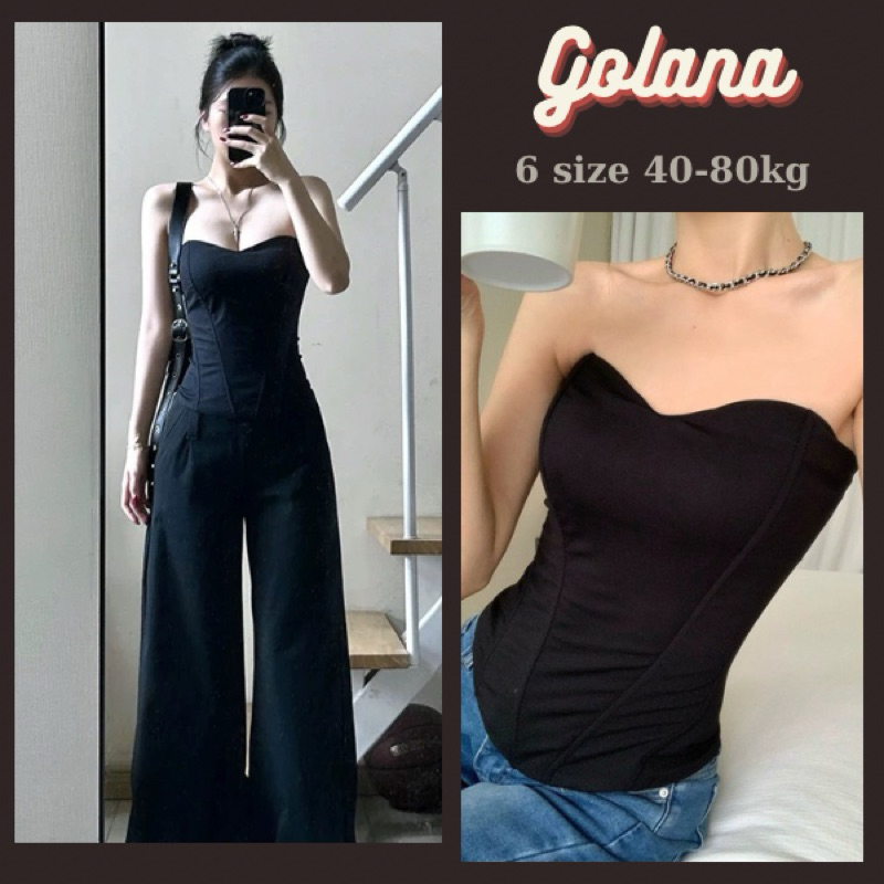  Áo body Cúp Ngực Dáng Dài Áo Ống Có Đệm Mút Khoá Kéo sau Lưng Siêu cá tính   có bigsize  