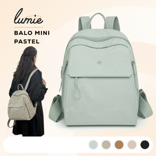 Balo Mini Màu Pastel Vải Dù Trượt Nước Nhiều Ngăn Tiện Dụng Phù Hợp Đi Học Đi Chơi Đi Làm Du Lịch