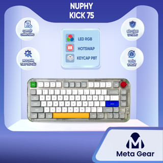 [CHÍNH HÃNG] Bàn phím bluetooth Nuphy Kick75 - Led RGB, Hotswap, 3 mode kết nối, Keycap PBT