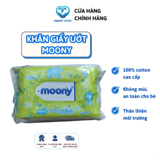 Khăn Giấy Ướt Moony Nội Địa Nhật Không Mùi,Mềm Mại 99% Nước Tinh Khiết,Lau Mặt,Vệ Sinh Ngừa Hăm,An Toàn Cho Da Bé 76 Tờ