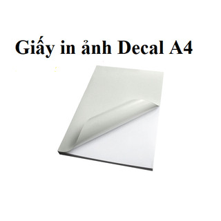 1 tập giấy in ảnh Decal A4 bóng 135gsm 50 tờ - in ảnh Decal