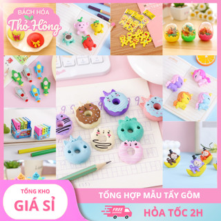 🧸 COMBO 3 TẨY GÔM HOẠT HÌNH – SIÊU DỄ THƯƠNG 🎀 Hơn 50 mẫu HOT – tha hồ sưu tập 💖