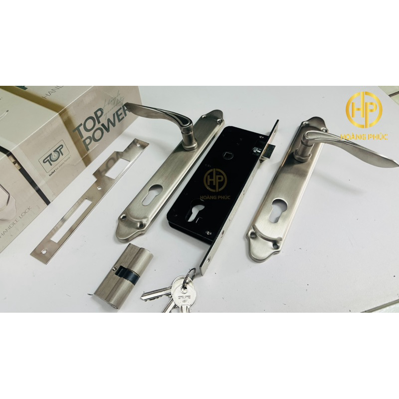 Bộ khóa tay gạt tay Lào cửa sắt